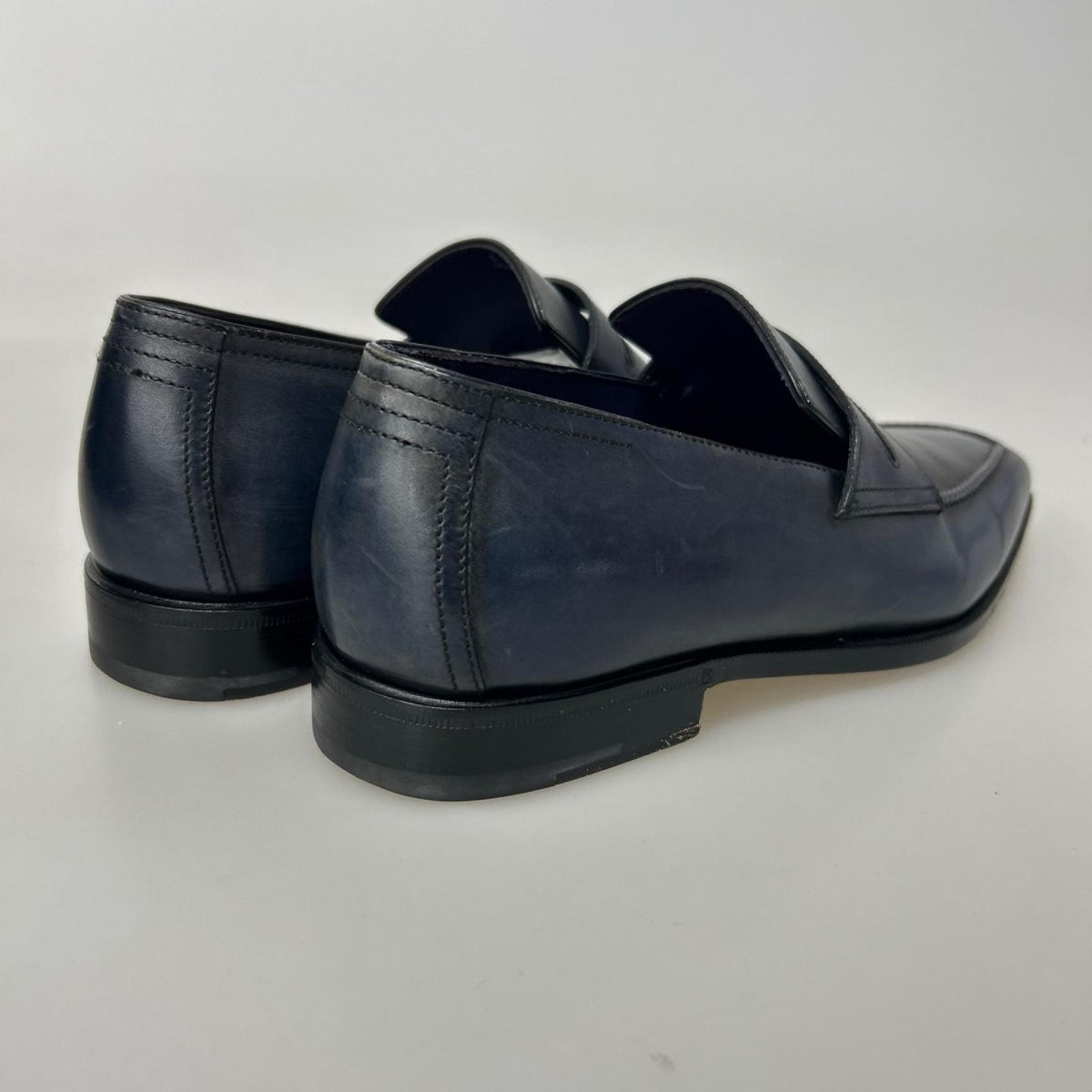 シューズ BERLUTI アンディ デムジュール ローファー ネイビー
