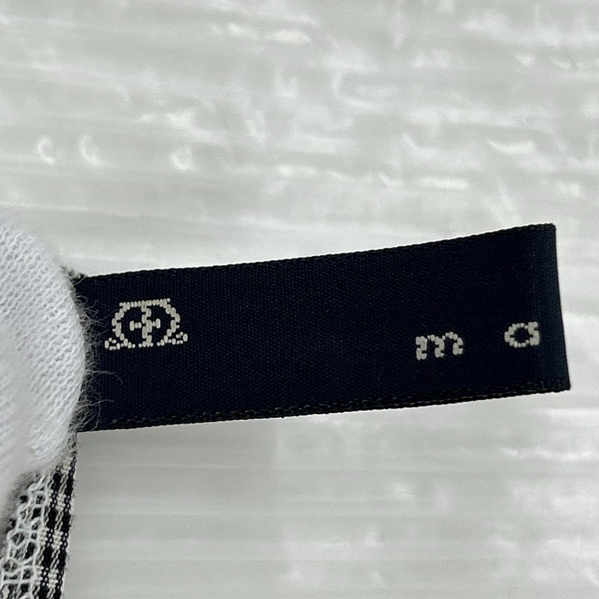 長袖Tシャツ ギンガム ブラック