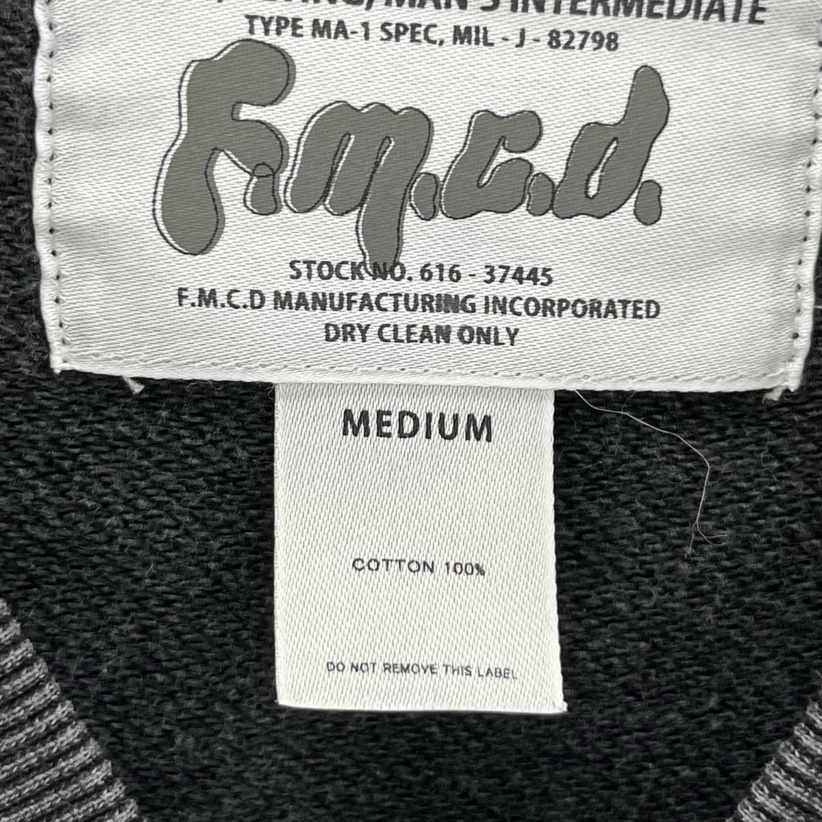 ジャケット F.M.C.D MA-1 M ブラック