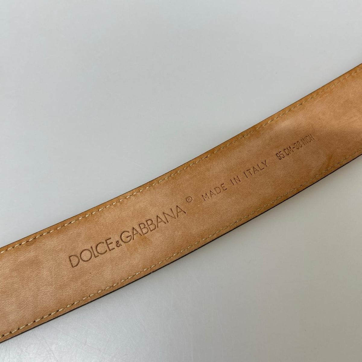 その他アクセサリー DOLCE&GABBANA シルバーカラー レザーベルト シルバー