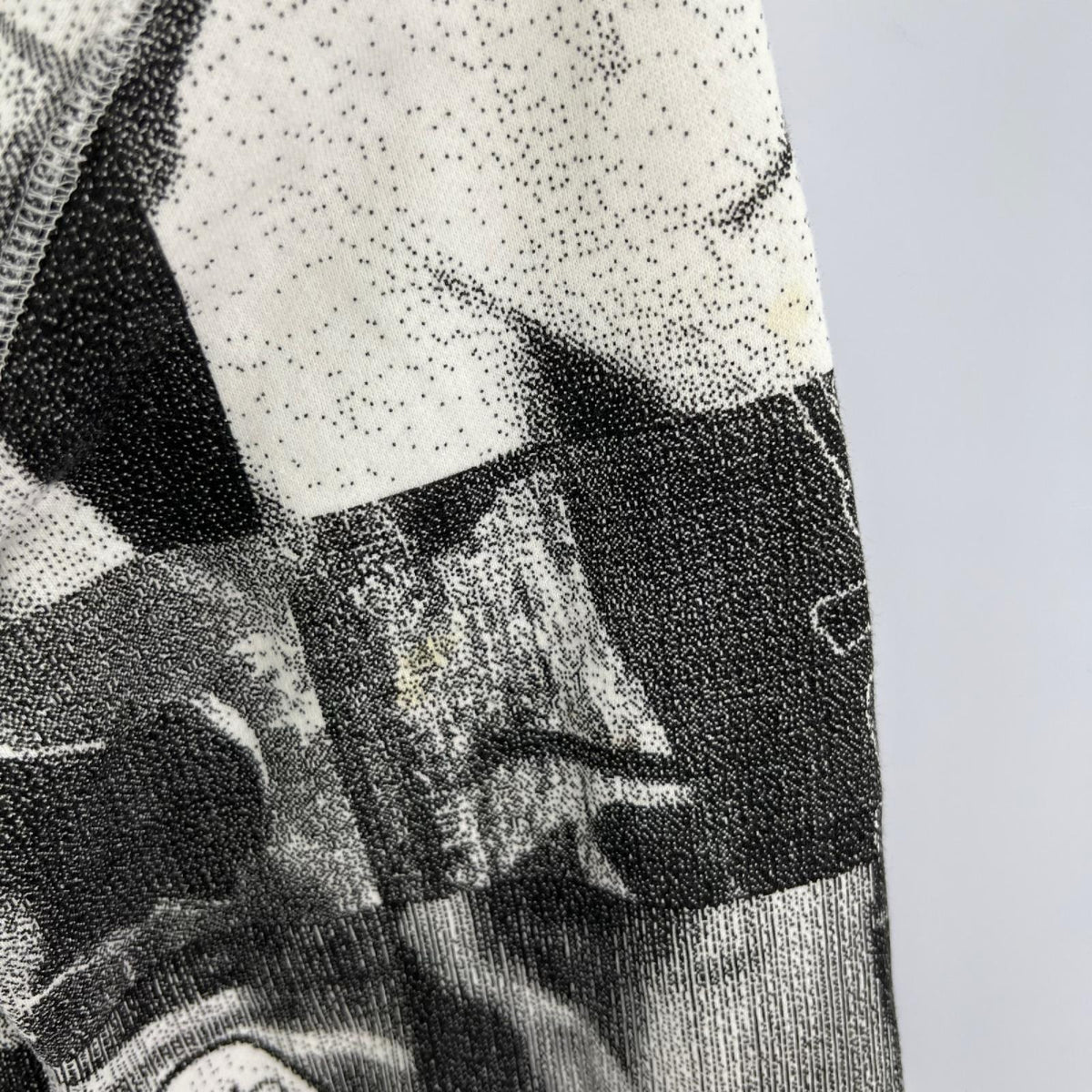 パーカー STUSSY 総柄コラージュジップパーカー M