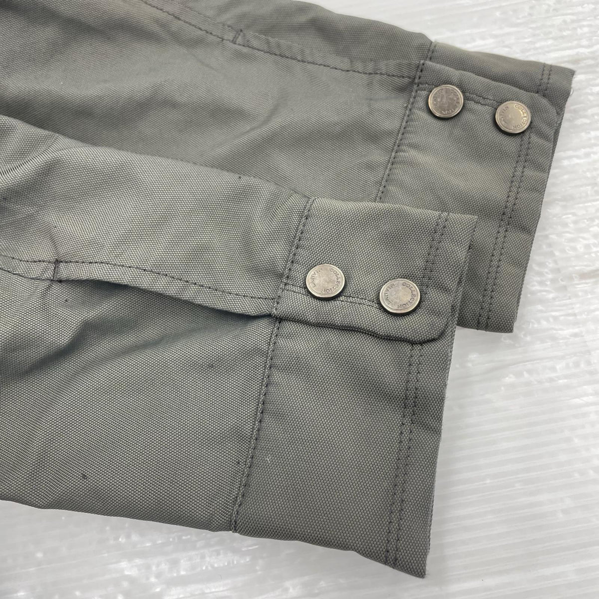 ジャケット LANVIN collection レザー切替 ジャケット 50 カーキ