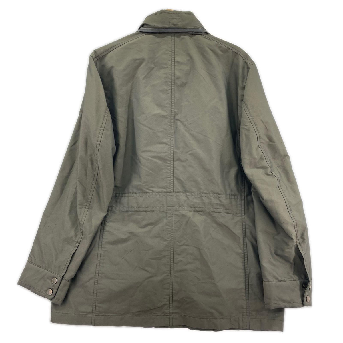 ジャケット LANVIN collection レザー切替 ジャケット 50 カーキ