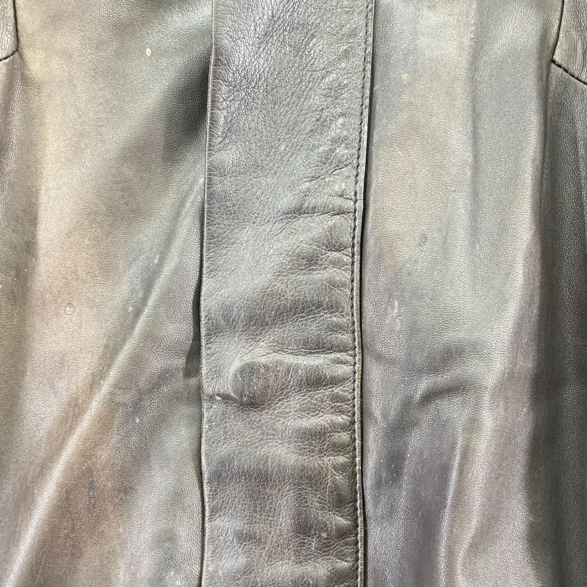 レザージャケット Zegna レザーブルゾン S ブラウン