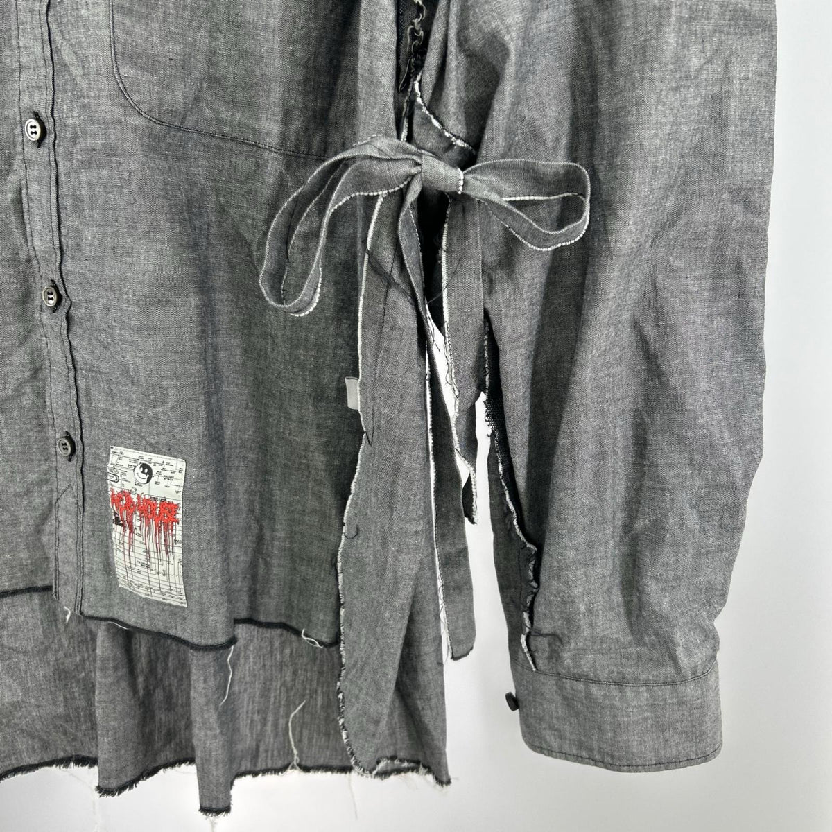 長袖シャツ GRY グレー