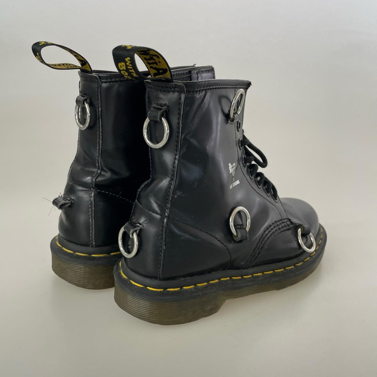 ブーツ RAF SIMONS 8EYE BOOT ブラック