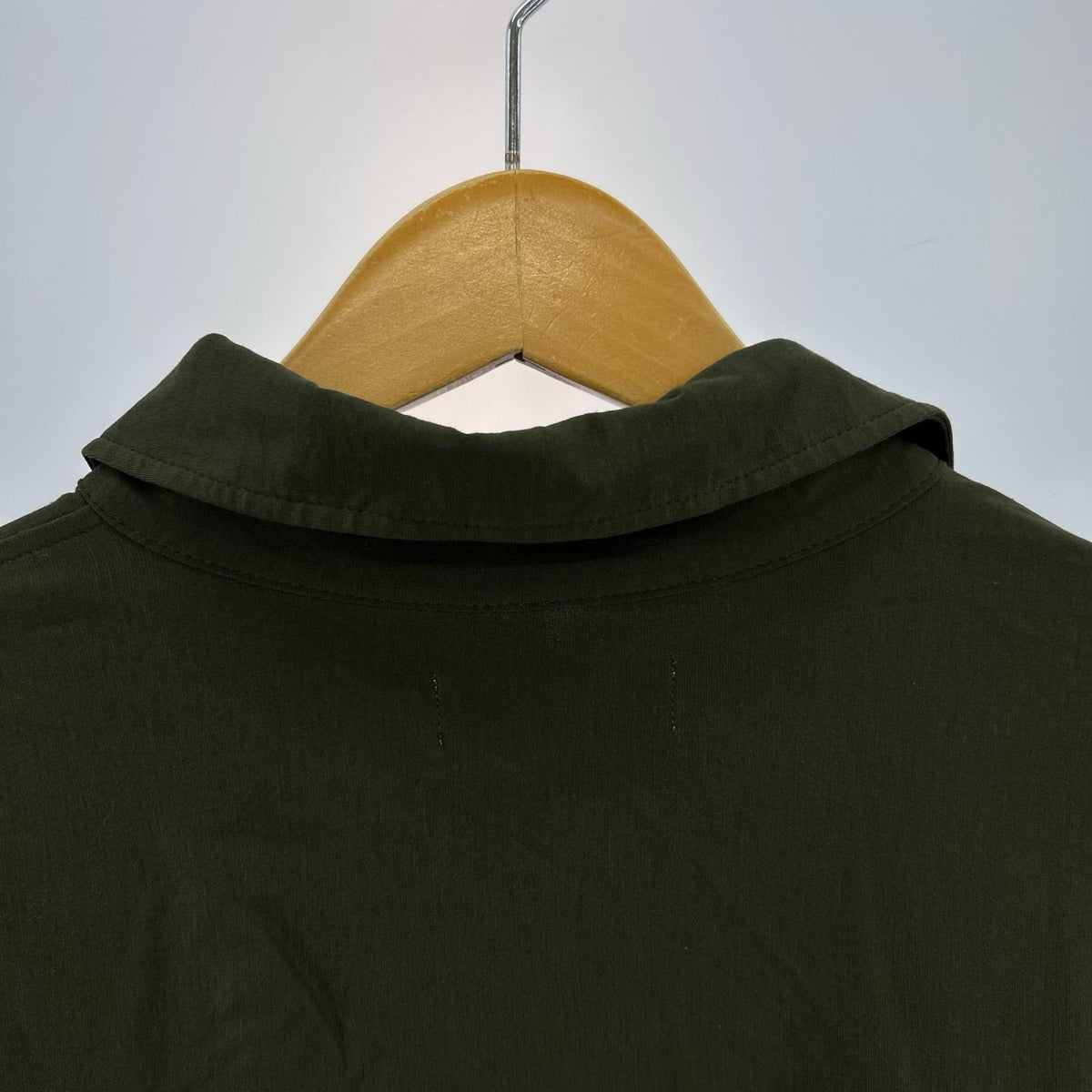 長袖シャツ Viscose Ponte L/S Yoke Sleeve Shirt/緑 グリーン