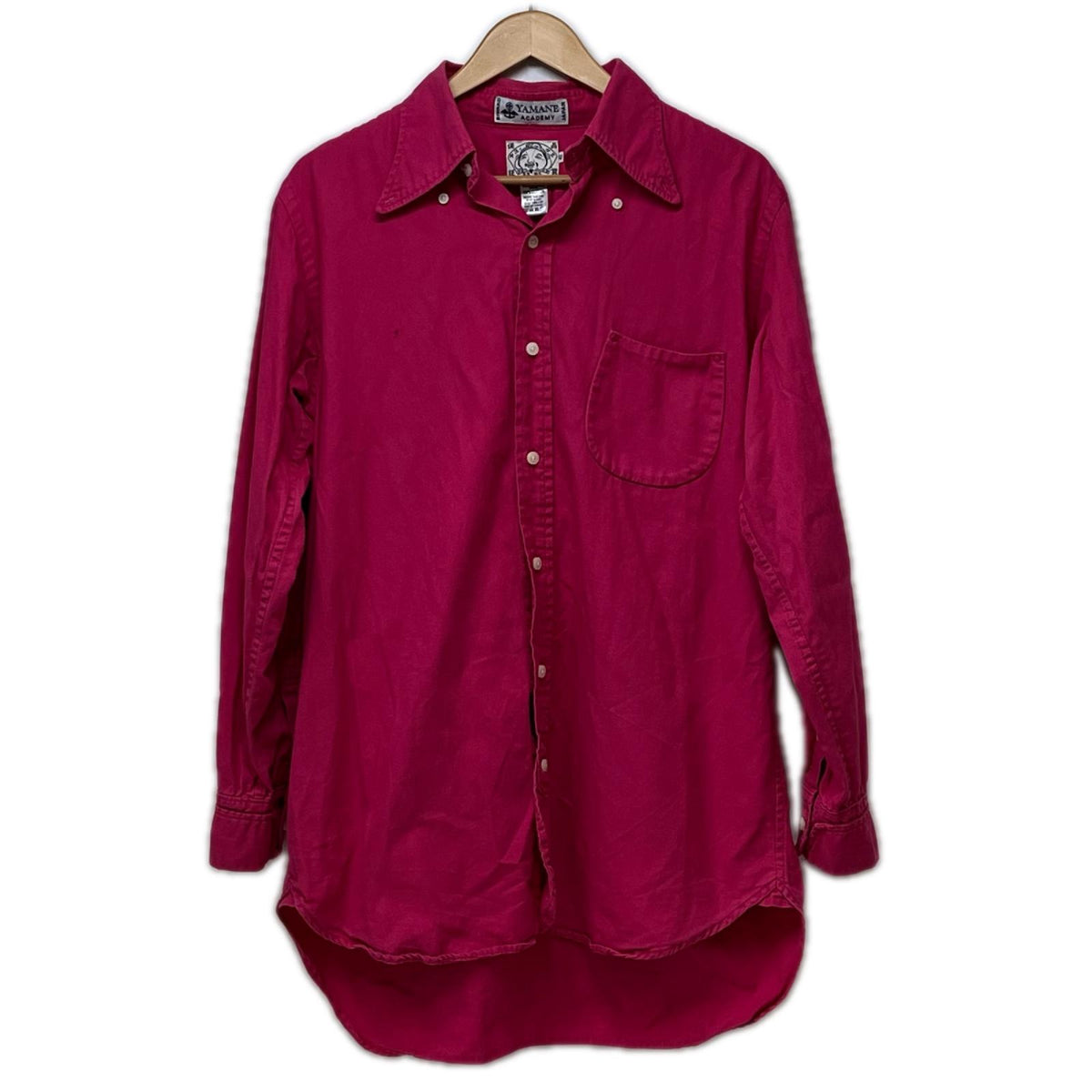 長袖シャツ EVISU YAMANE ACADEMY L/S ボタンダウンシャツ size42 ピンク 42