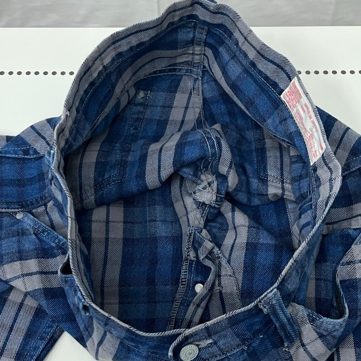 デニムパンツ EVISU LOT.5500 チェックデニムパンツ size34 インディゴ 34