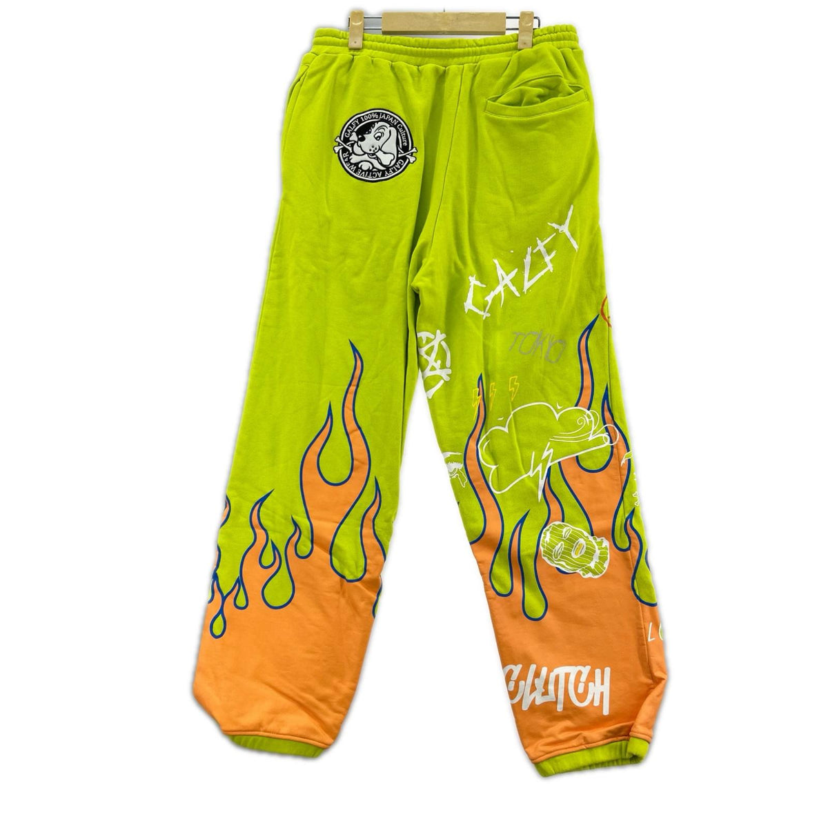 パンツ GALFY フレイムスウェットパンツ YEL