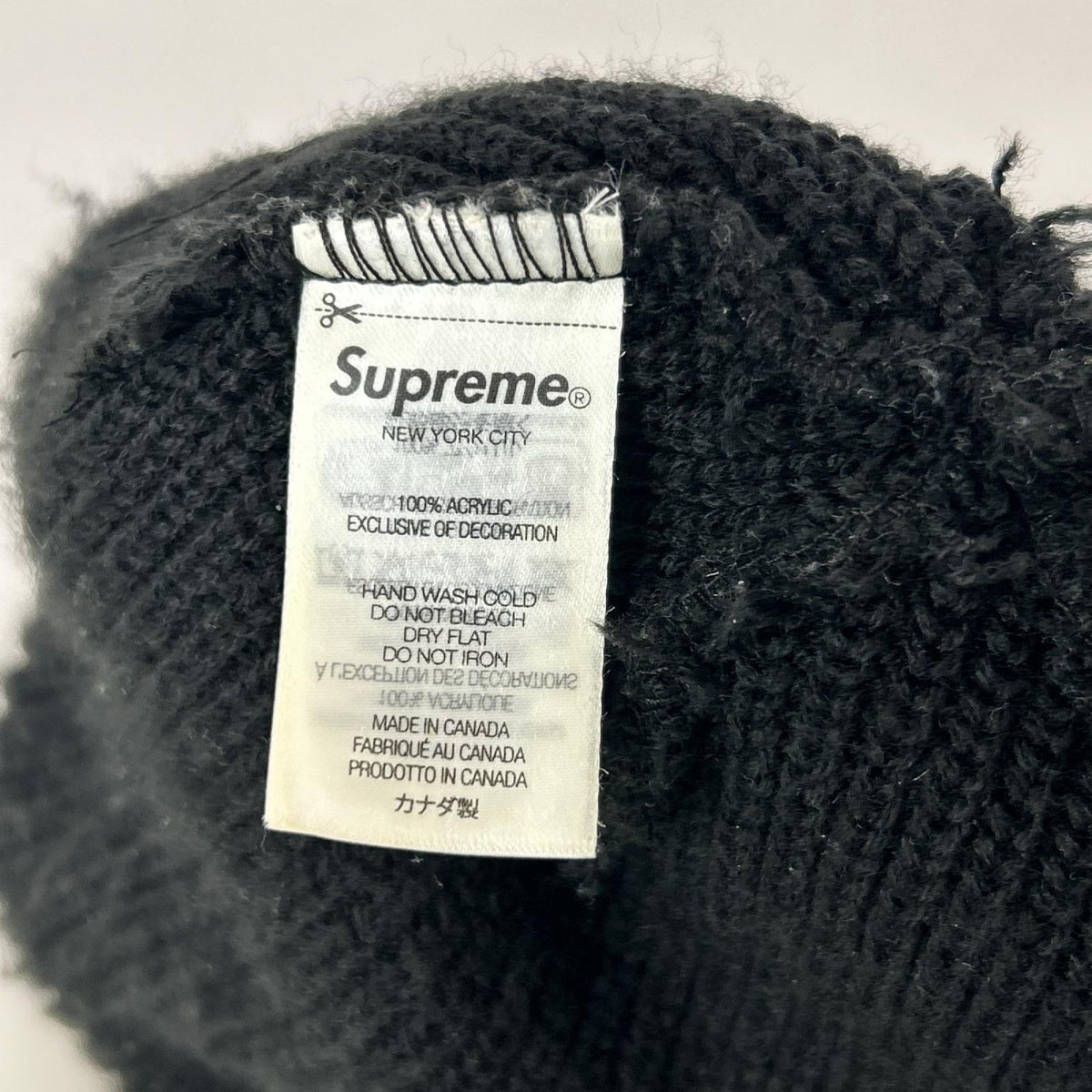 ニットキャップ 25FW Loose Gauge Beanie 黒 ブラック