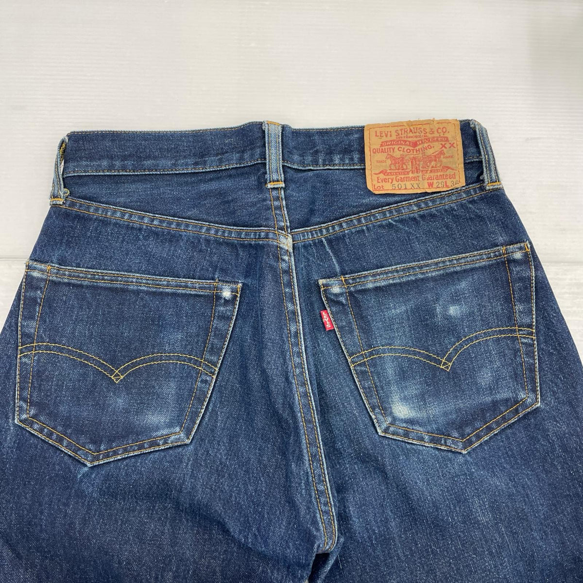 デニムパンツ 90s バレンシア製 裏555 501xx デニム W29 濃紺 29 ブルー