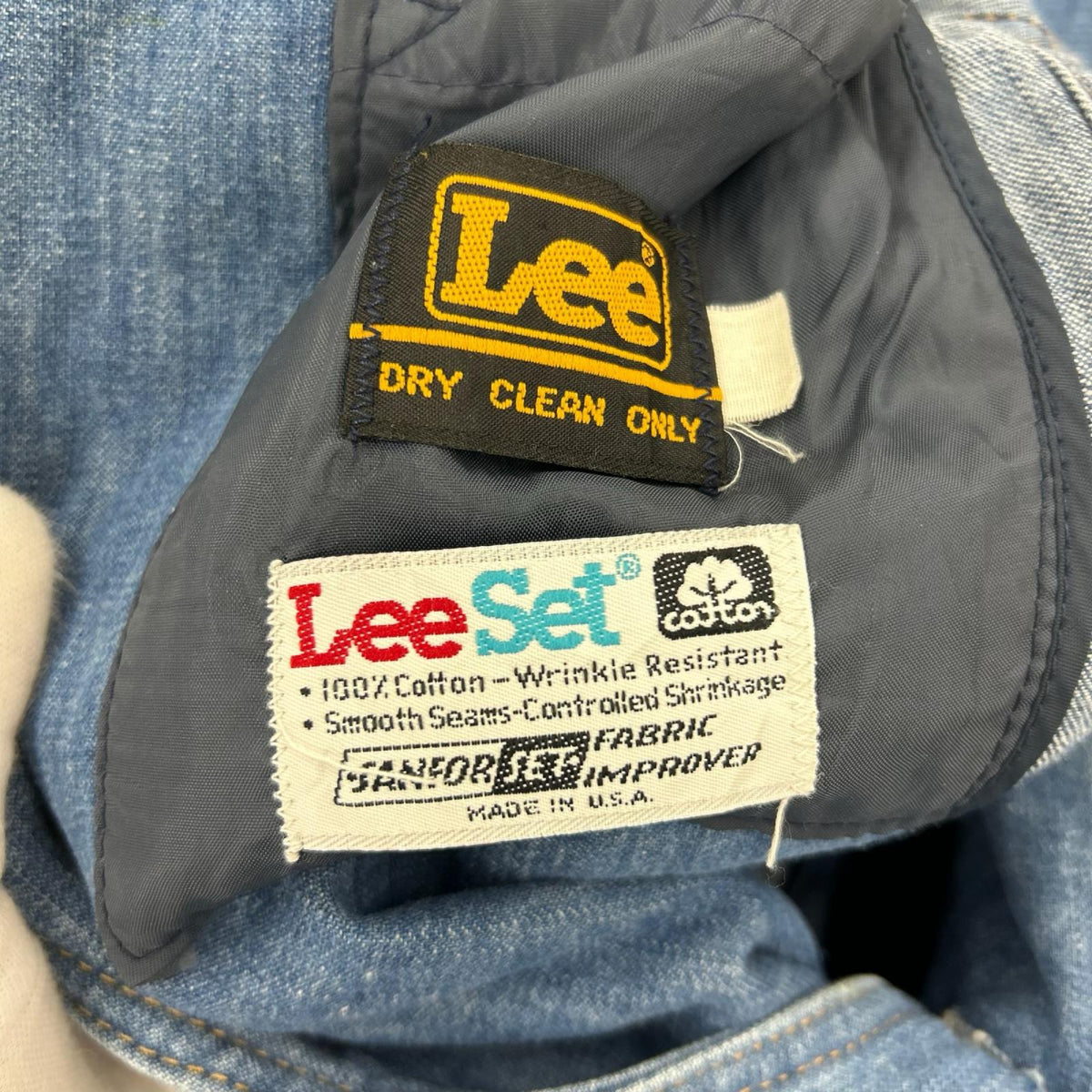 テーラードジャケット LEE SET/デニム地/青 ブルー