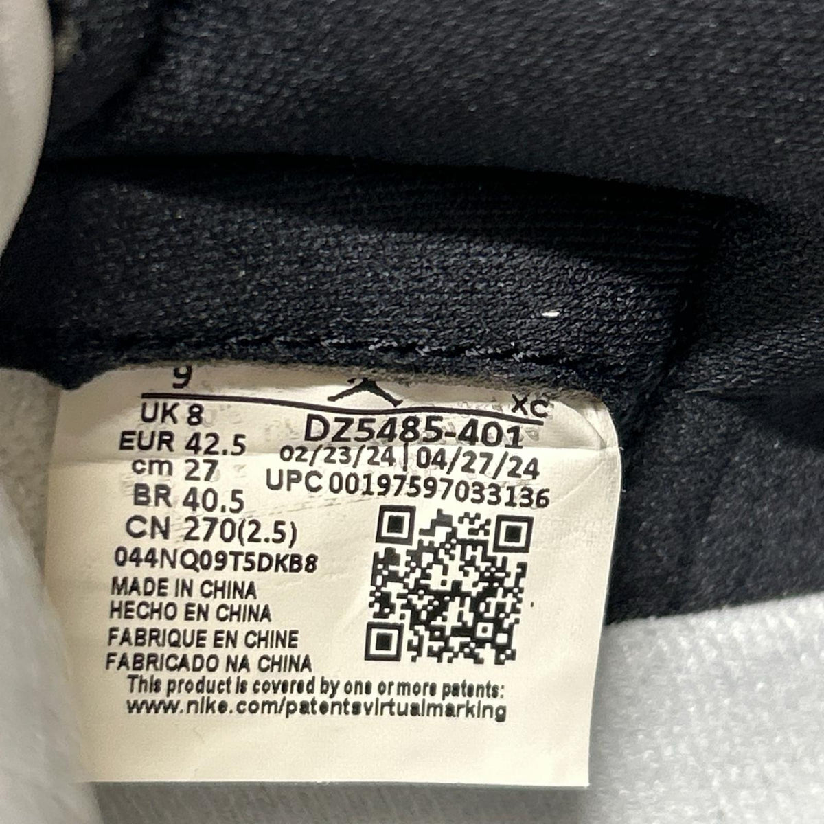 スニーカー AIRJORDAN1 RETRO HIGH OG Navy(27.0) 27cm (US9 UK8 1/2 EU44)