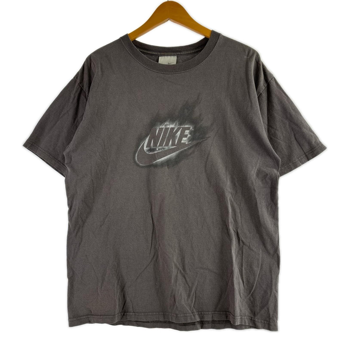 半袖Tシャツ NIKE 00s スウォッシュ ロゴ S/STee グレー (M) M グレー