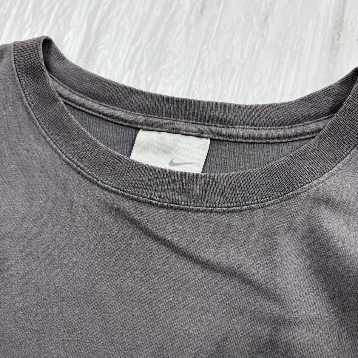 半袖Tシャツ NIKE 00s スウォッシュ ロゴ S/STee グレー (M) M グレー