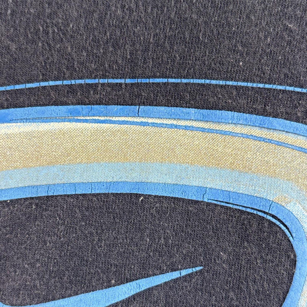 半袖Tシャツ NIKE 00s センタースウォッシュ バックプリント S/STee 紺 (XL) ネイビー
