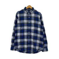 長袖シャツ チェックシャツ BLU (L) L ブルー
