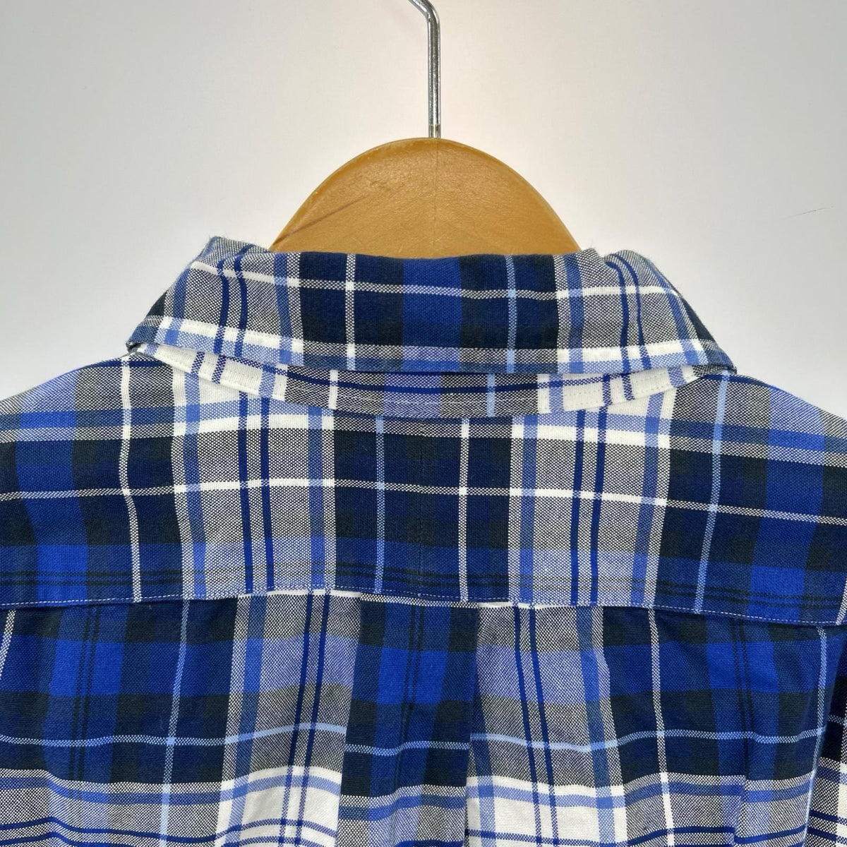 長袖シャツ チェックシャツ BLU (L) L ブルー