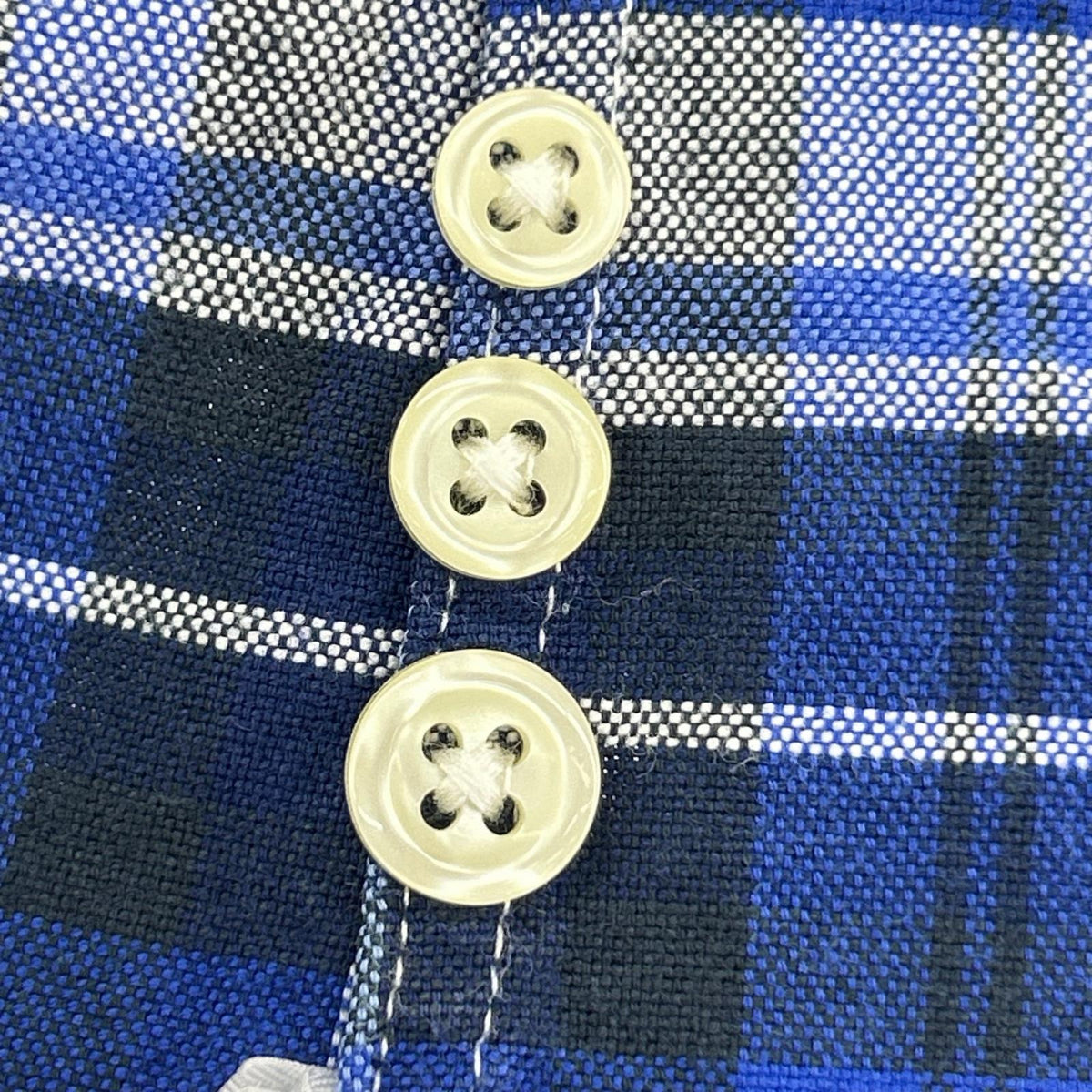 長袖シャツ チェックシャツ BLU (L) L ブルー
