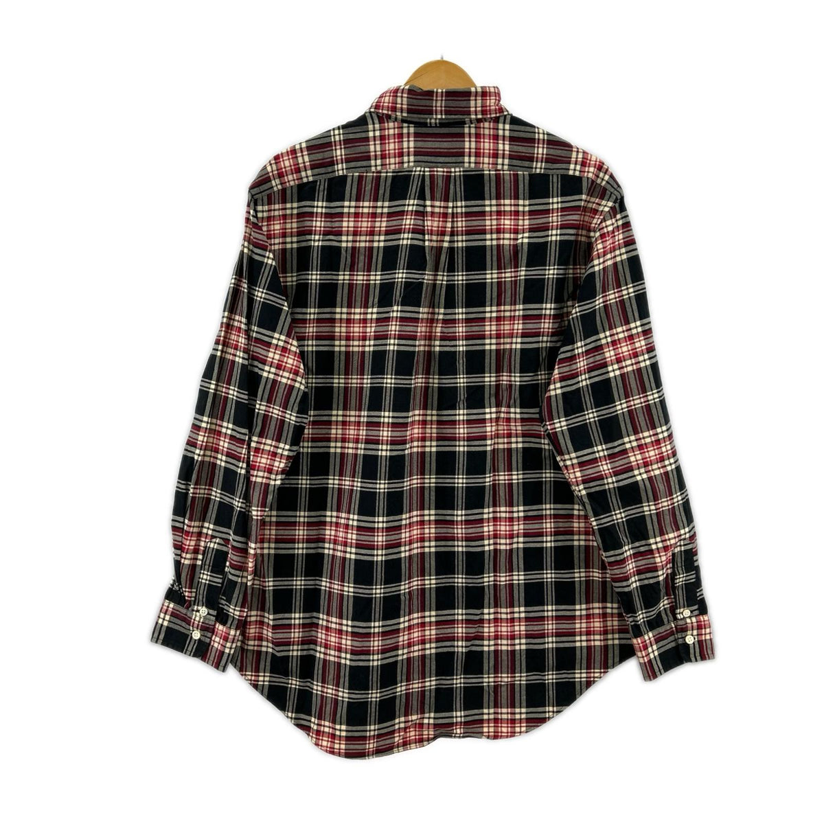 長袖シャツ CLASSIC FIT BDシャツ チェック (L) L レッド