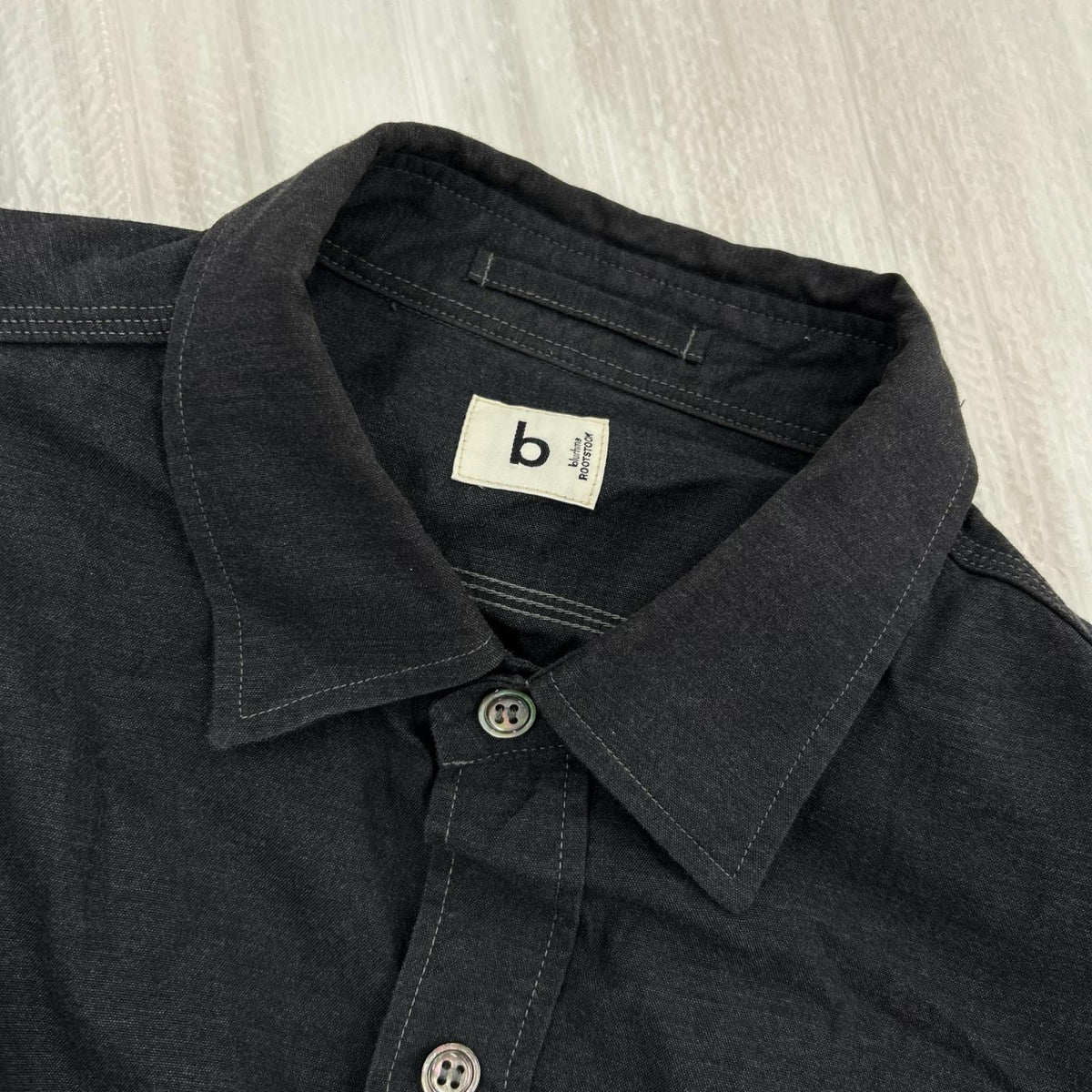 長袖シャツ CHAMBRAY SHIRT 3 ブラック