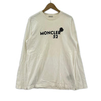 長袖Tシャツ LS T-SHIRT フロッキープリント 白 S S ホワイト