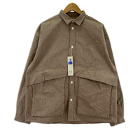 長袖シャツ NOROLL 25AW WOOL N WEATHER SHIRT (M) M ブラウン