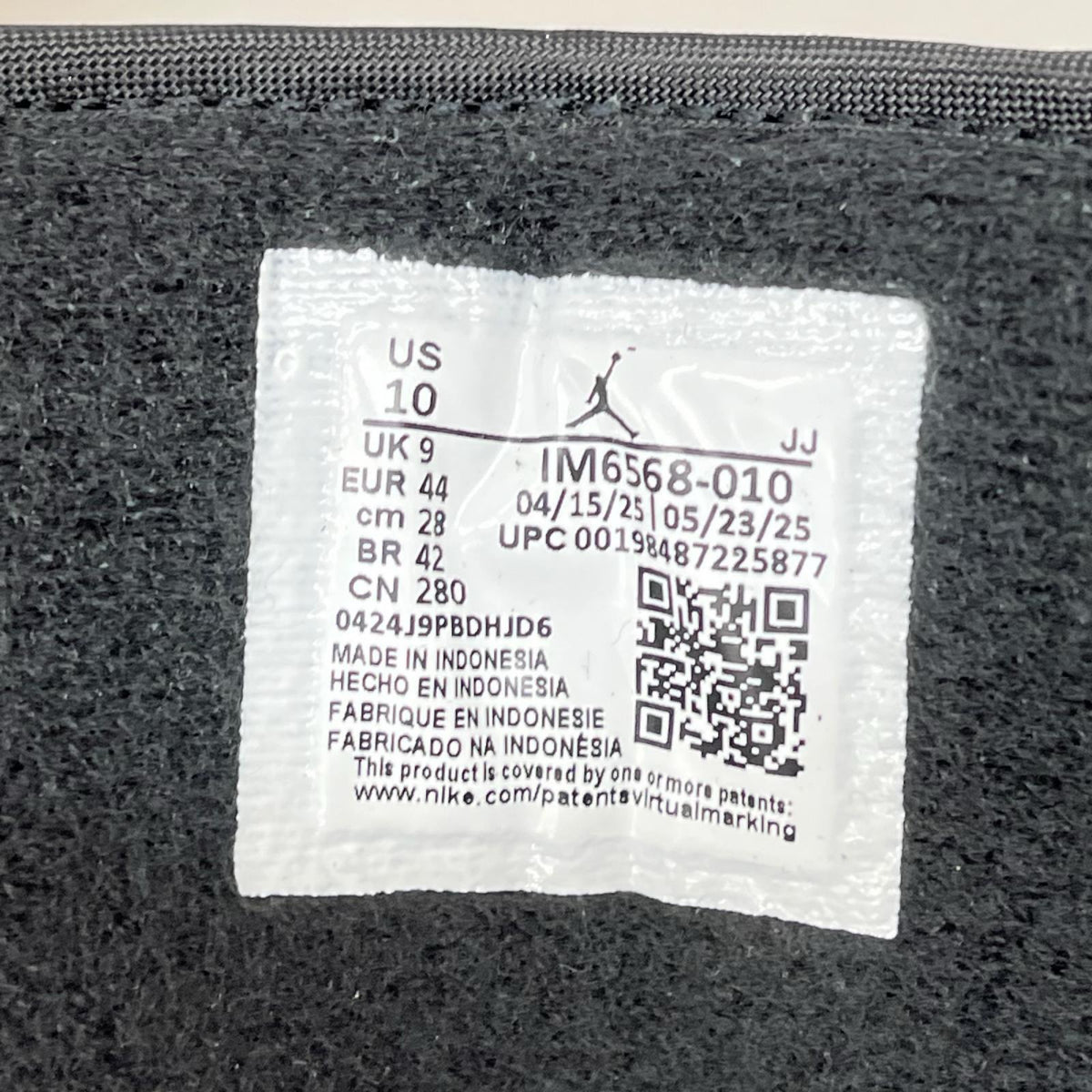 スニーカー IM6568-010 AJ1 LOW SE 28.0cm 28cm (US10 UK9 1/2 EU46) ブラック