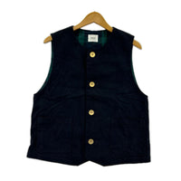 その他アウター UNFOLK/Peach brushed classic vest/紺 1 ネイビー