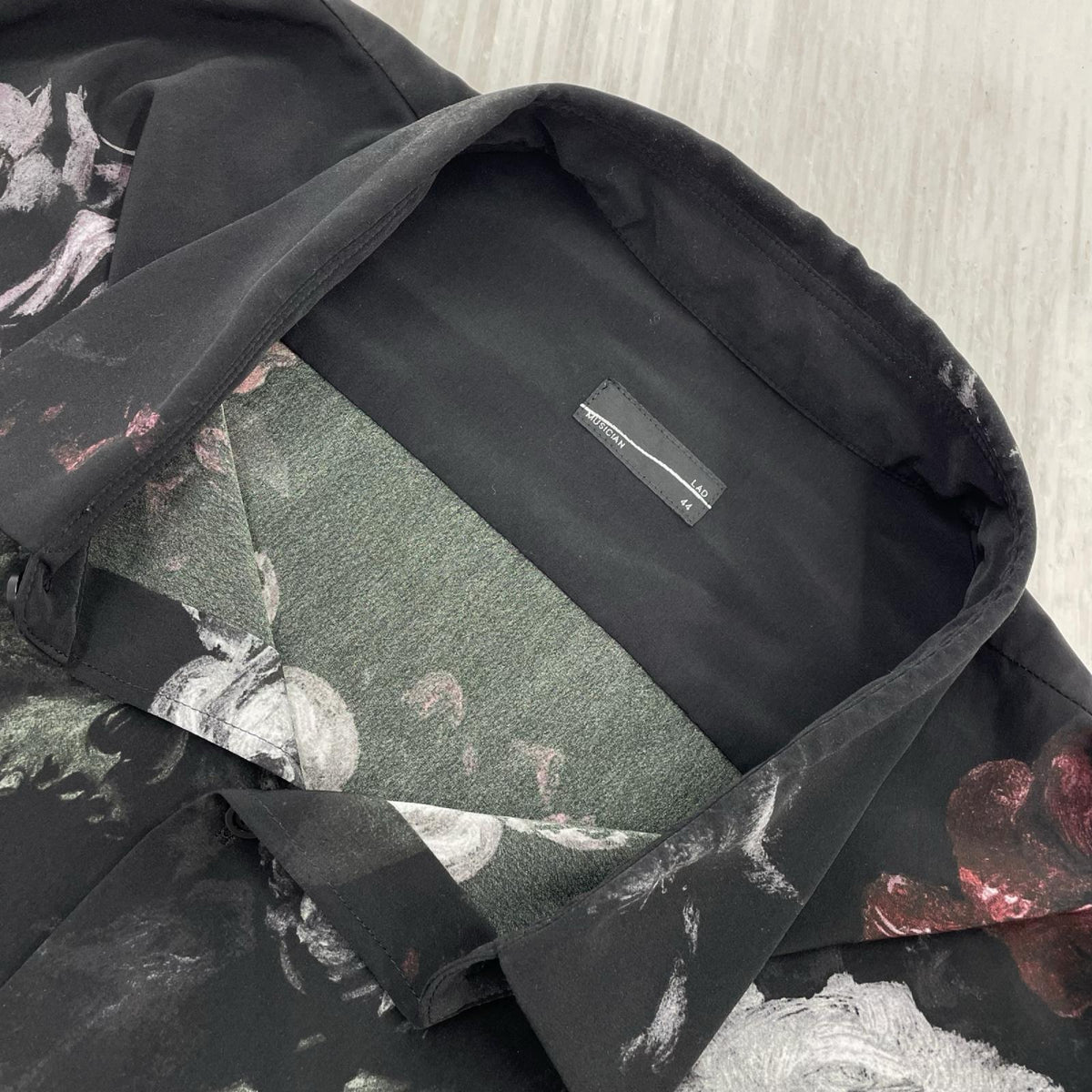 長袖シャツ Flower Skull Long Shirt 44 44