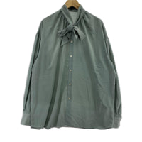 長袖シャツ GATHER BOW COLLAR SHIRT 44 46