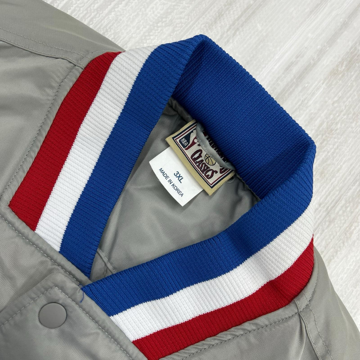 ジャケット hardwood classics NETS ナイロン中綿スタジャン