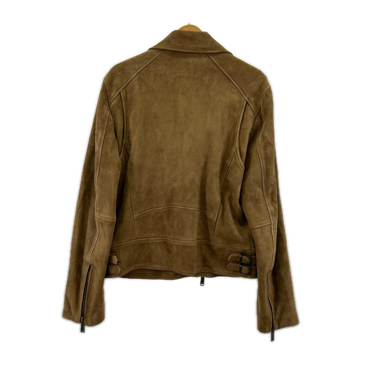 ライダースジャケット Suede Leather Biker Style Jacket BRN 48 ブラウン