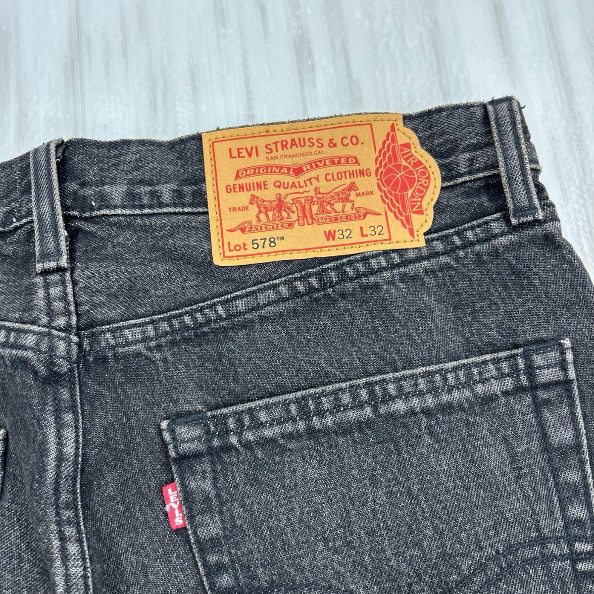 デニムパンツ JORDAN/578/Jordan Baggy Jeans 32 ブラック