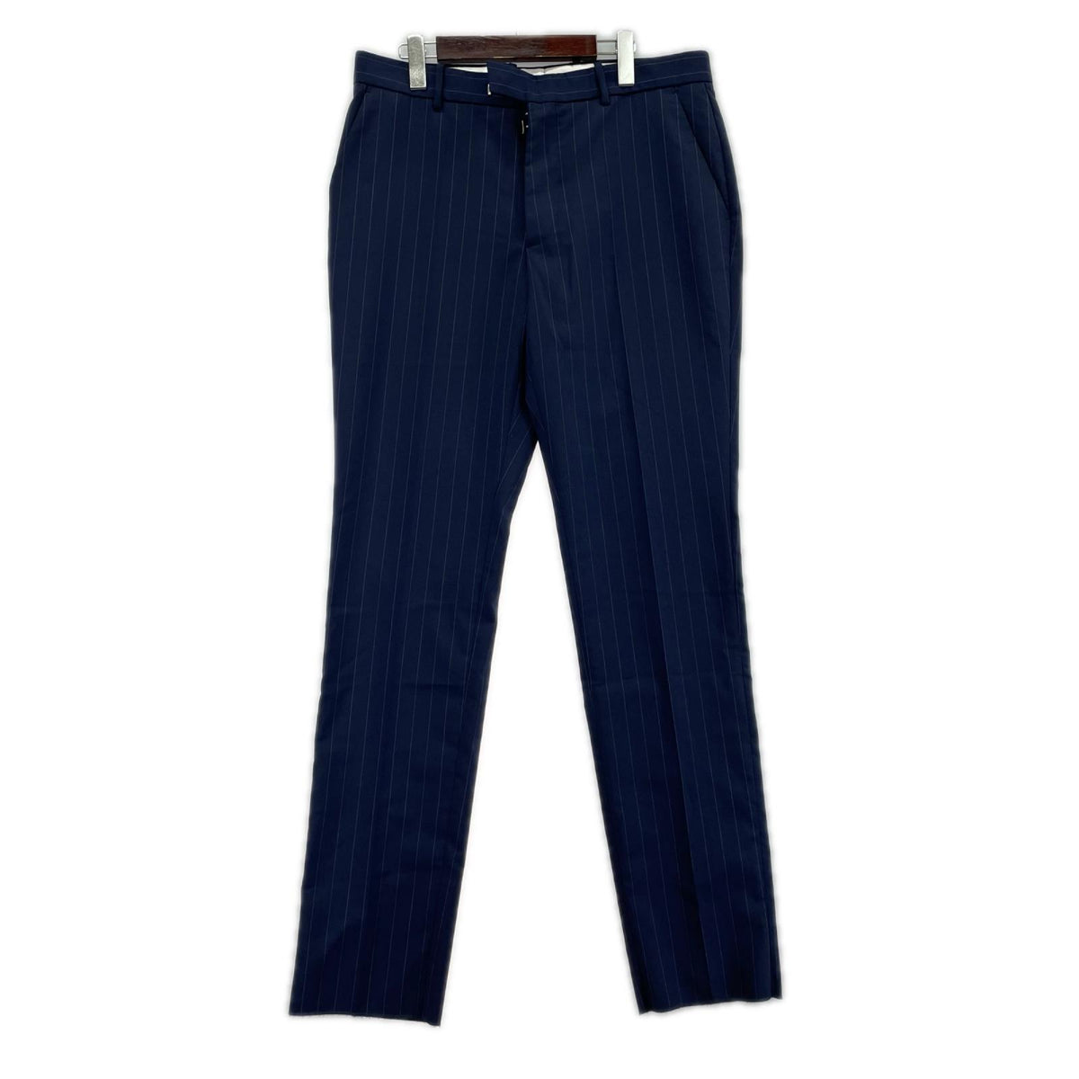 パンツ MAISON MARGIELA 19AW ストライプスラックス 50 紺 50 ネイビー