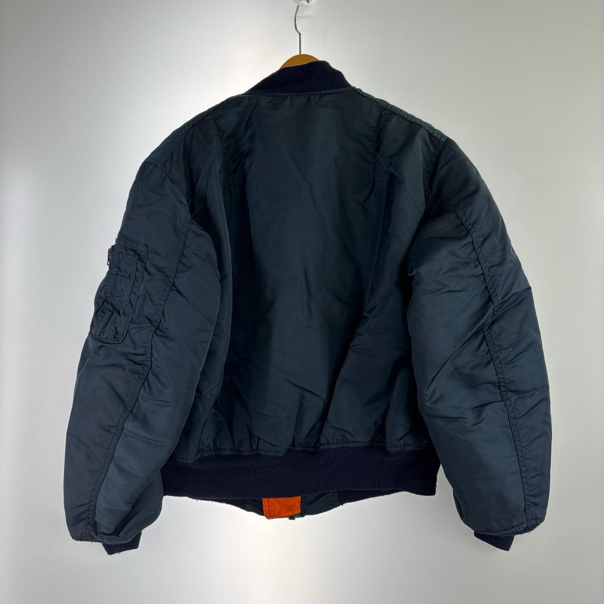 ブルゾン MA-1 usa製 (L) L ネイビー