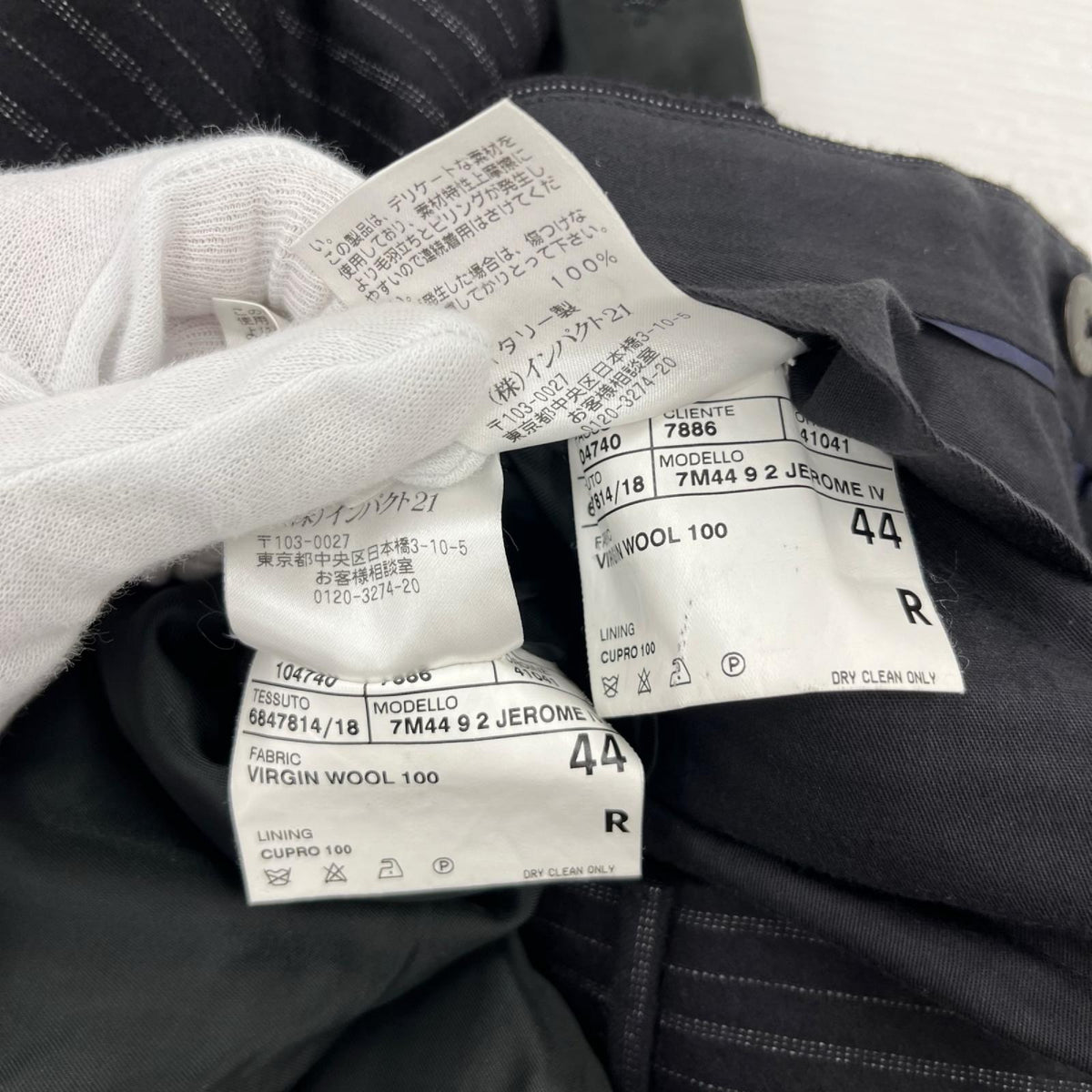 ジャケット POLO RALPH LAUREN ITALY製 セットアップスーツ 44 ネイビー 44 ネイビー