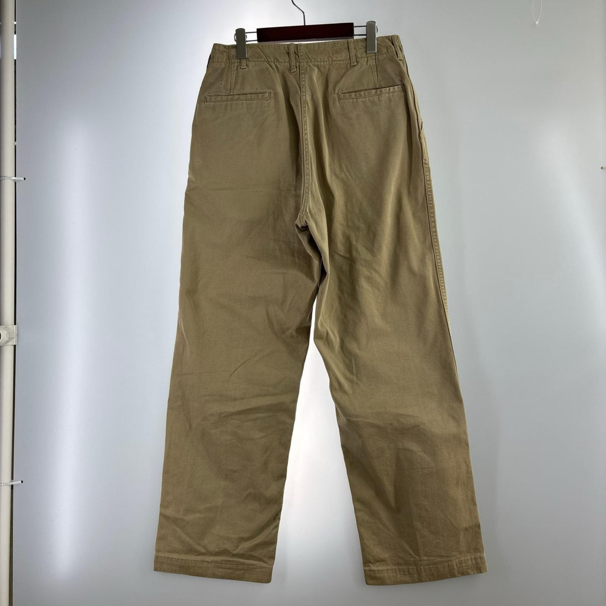 パンツ 40s U.S.ARMY M-43 チノパン W34 ガスフラップ付き ベージュ 34 ベージュ