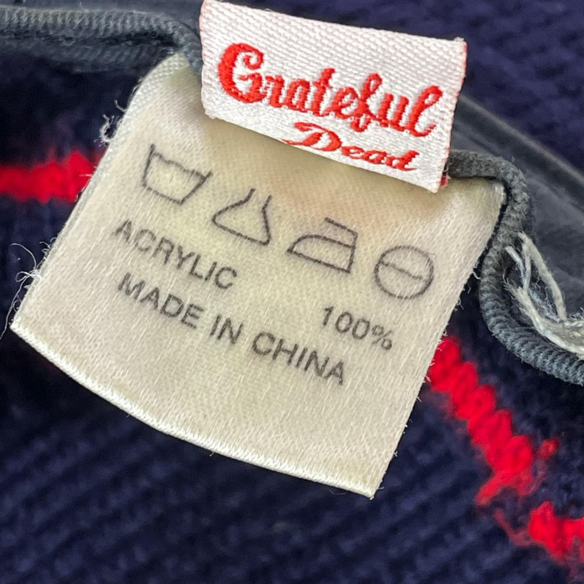 ハット GRATEFUL DEAD ニット 紺 ネイビー