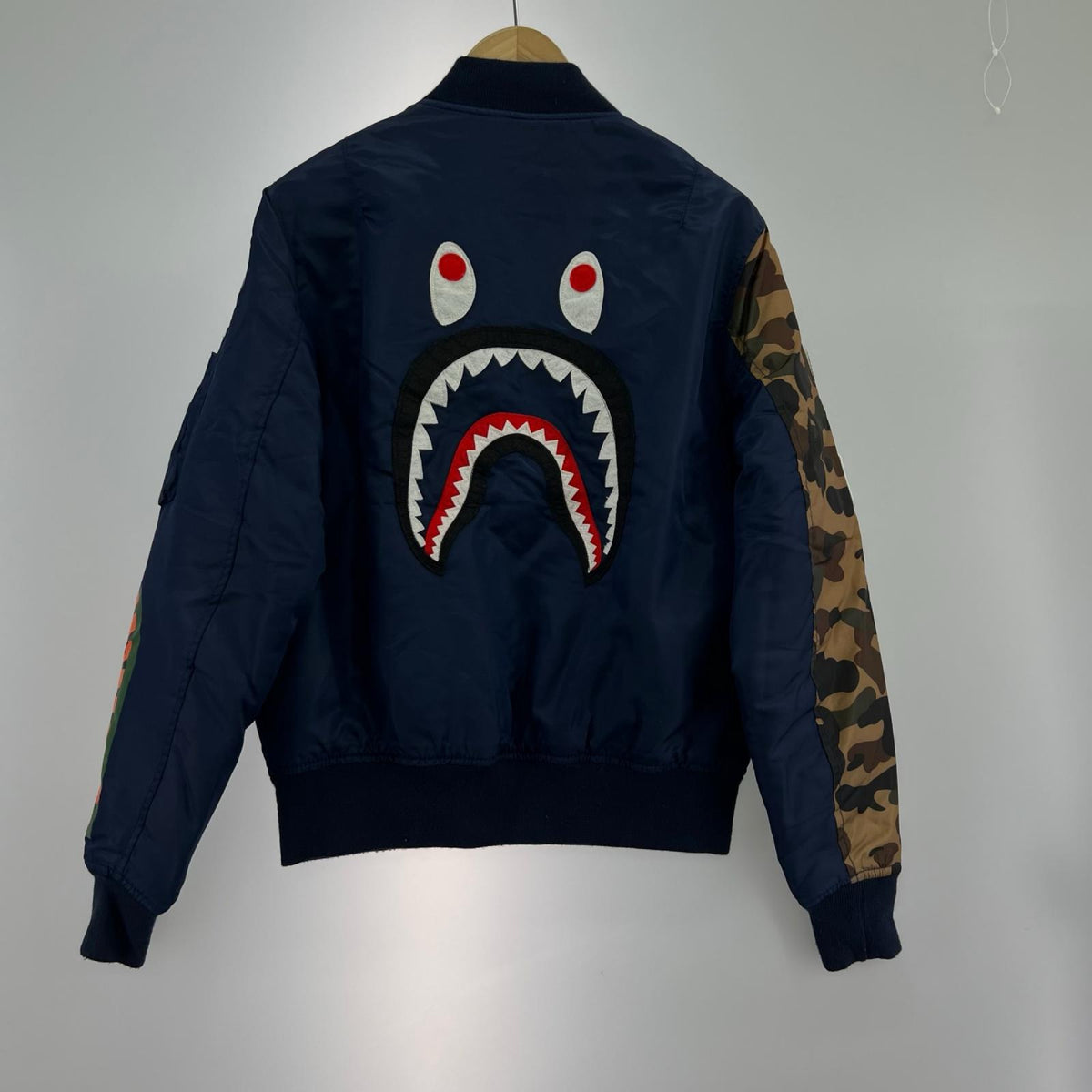 ミリタリージャケット Shark MA-1 紺 M ネイビー