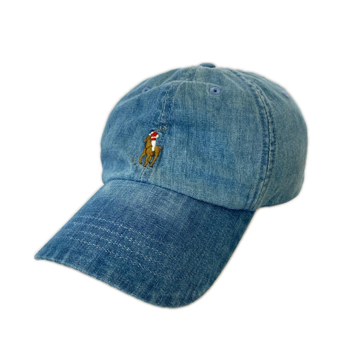 キャップ POLO RALPH LAUREN ポニー刺繍 デニムキャップ