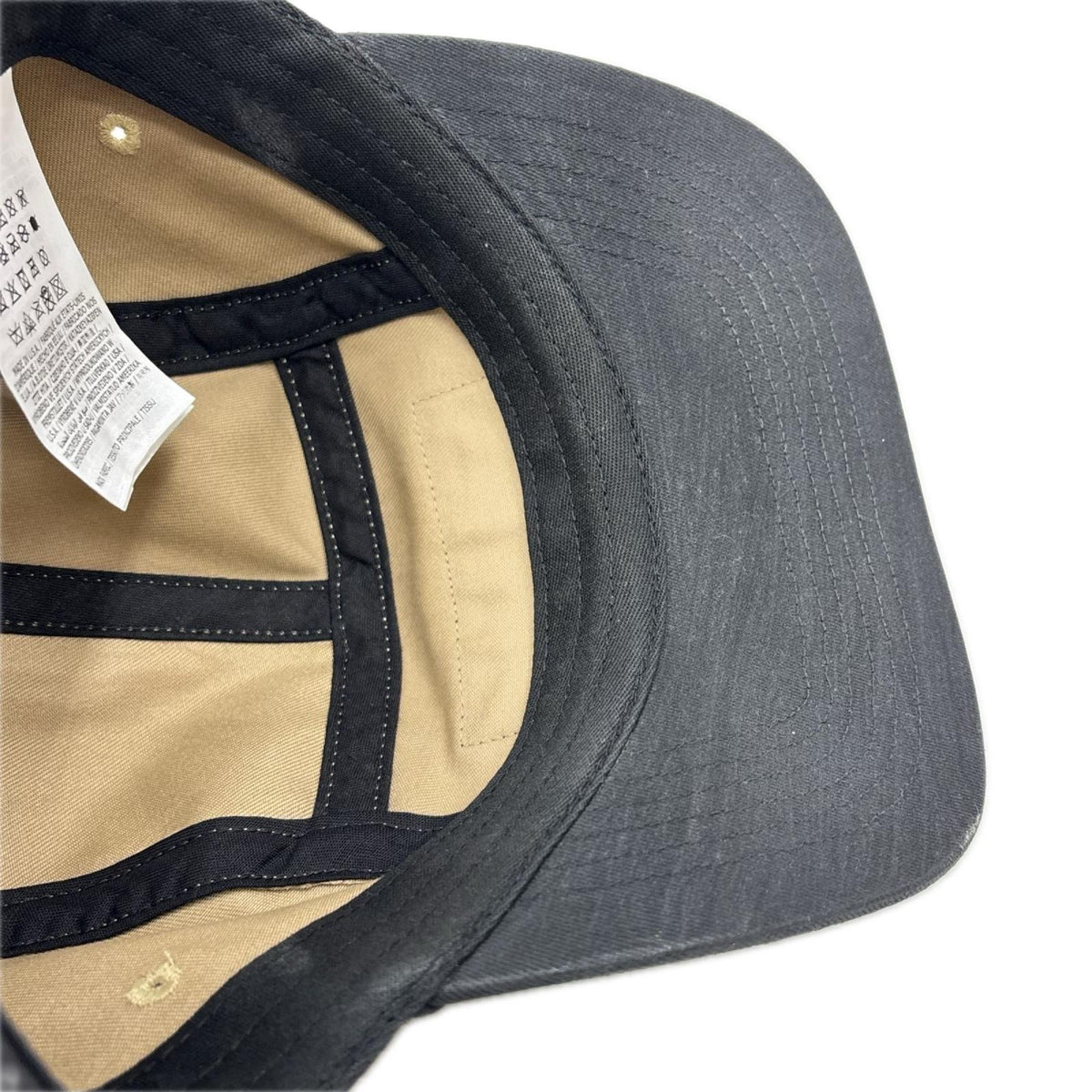 キャップ ×MM6 24SS Painted Camp Cap 黒 ブラック