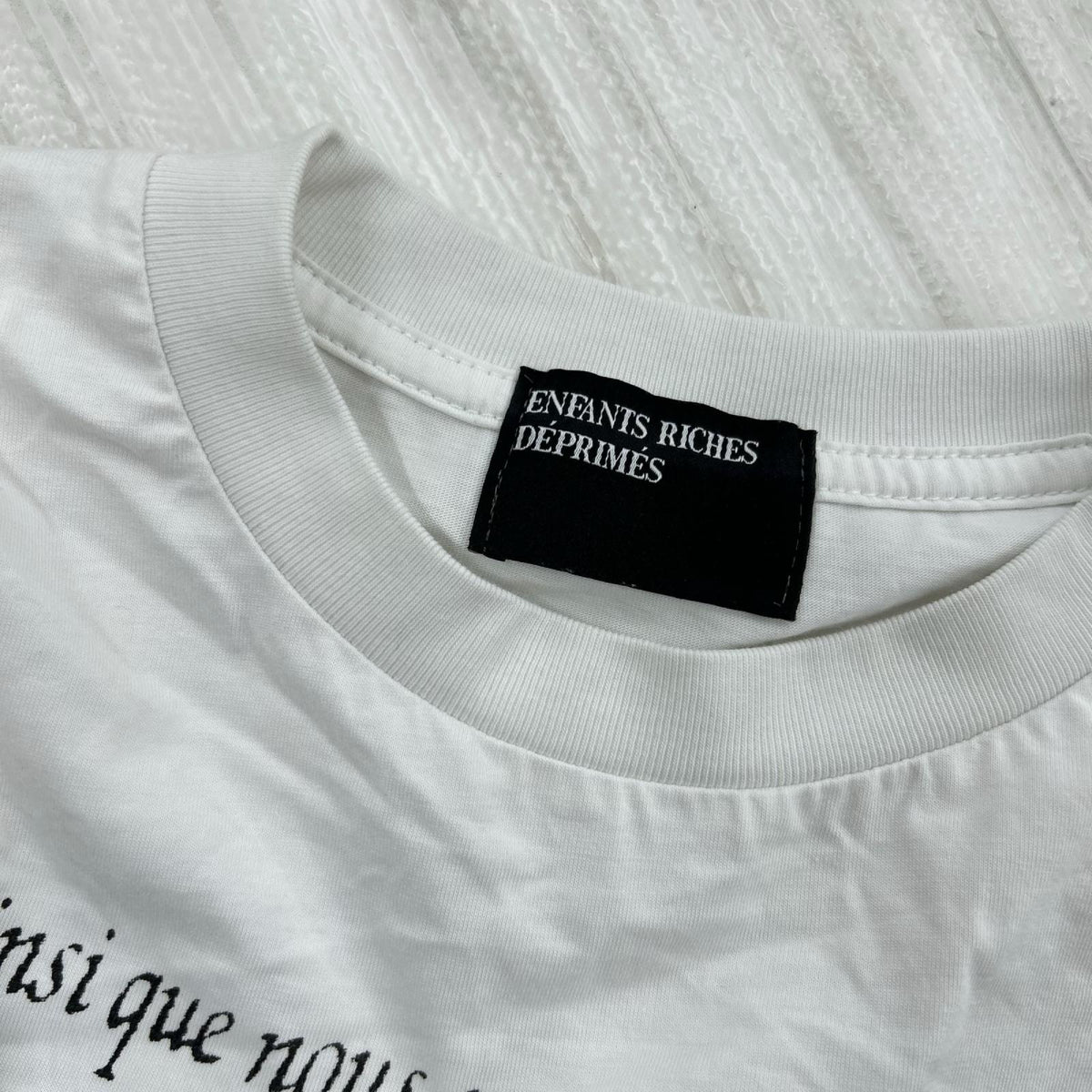長袖Tシャツ Napoleon L/SプリントTee 白 S S ホワイト