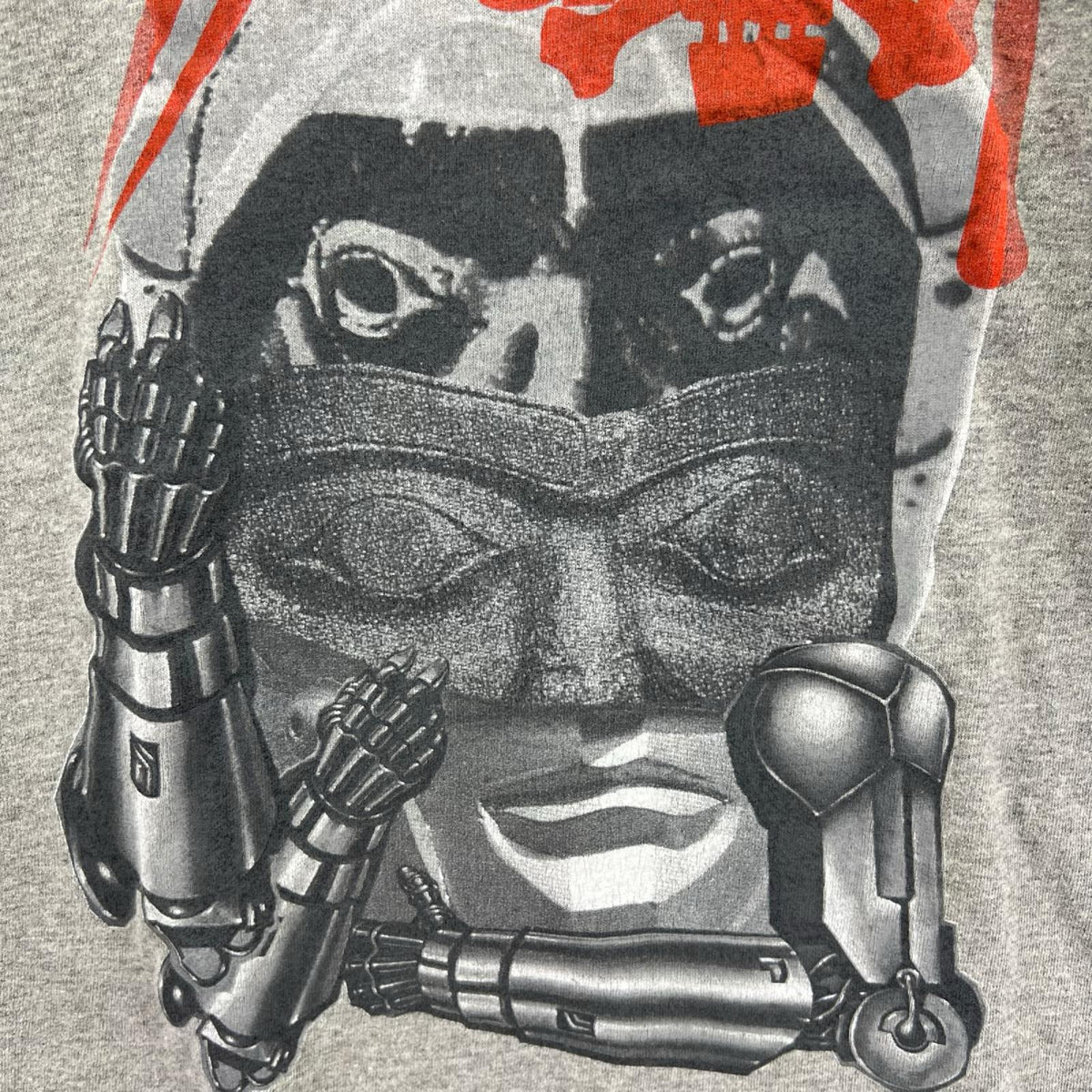 半袖Tシャツ 00s 謎のプリント Tシャツ(L) グレー L グレー