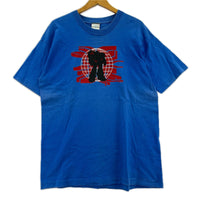 半袖Tシャツ 90s COSPA Cyber Graphics 悪 Tシャツ(L) L ブルー