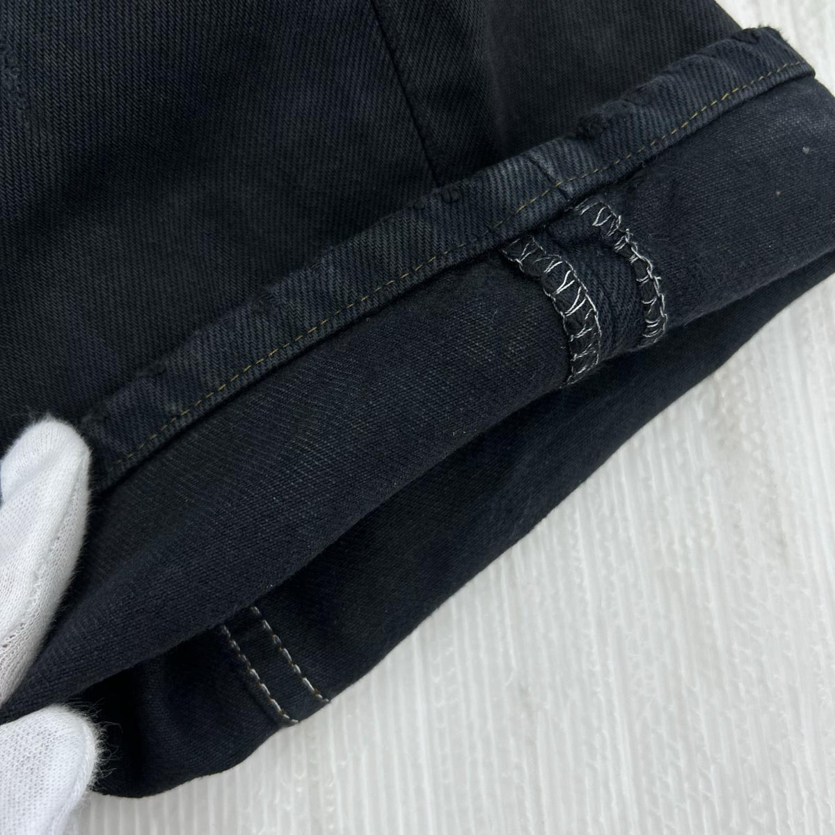 デニムパンツ 80~90s 501 USA製 後染め 38 ブラック