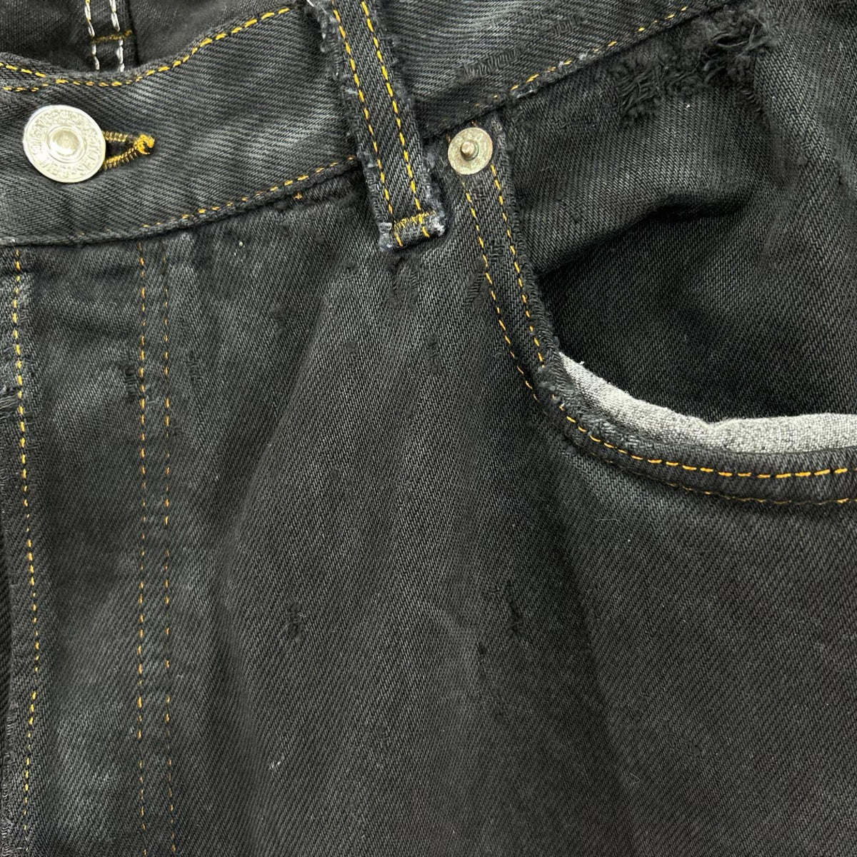 デニムパンツ 80~90s 501 USA製 後染め 38 ブラック