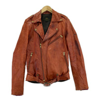 ジャケット HYSTERIC GLAMOUR sheep leather riders jacket S レッド