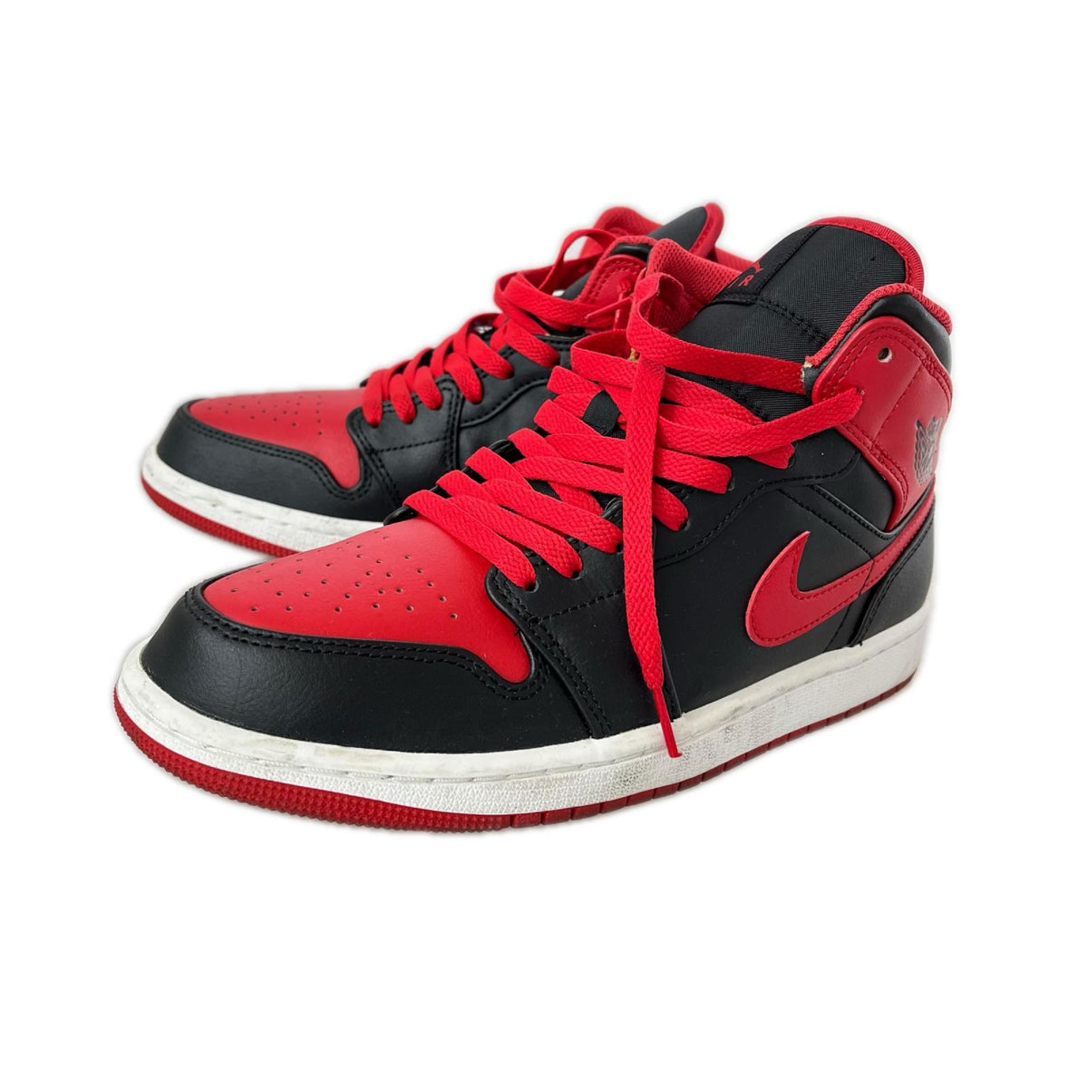 スニーカー AIR JORDAN 1 MID Bred Toe (26.5cm) DQ8426-060 26.5cm (US8 1/2 UK8 EU43)